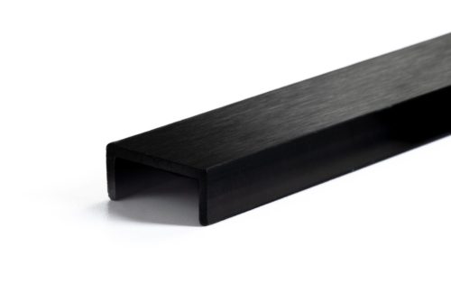 JP Decor "U" end cap profile - BLACK