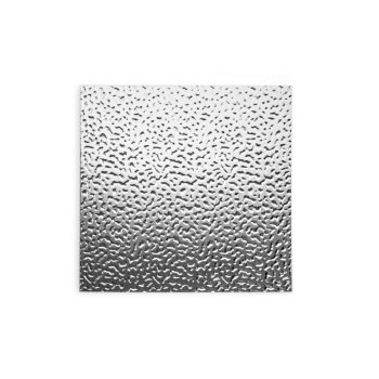   JP Decor waved wall panel – METALLIC MIRRORED SILVER – 20 X 20 CM SAMPLE